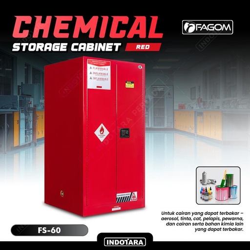 [EZM.1010078] Lemari Penyimpanan Tahan Api untuk Cairan Mudah Terbakar / Safety Storage Cabinet for Combustible Liquid FAGOM