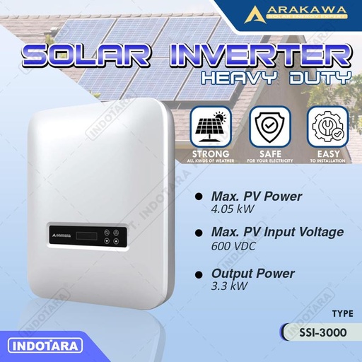 [EZM.1010085] Solar Inverter / Solar Controller On Grid ARAKAWA SSI-3000