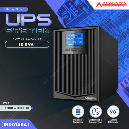[EZM.1010096] Arakawa Online UPS 1 Phase SK30B 10KT-XL 10KVA/9KW - Backup Time 2 Jam