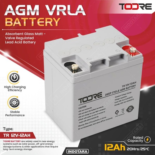 [EZM.1010103] Toore Aki Baterai AGM VRLA 12V 12AH - 12V 65AH For UPS
