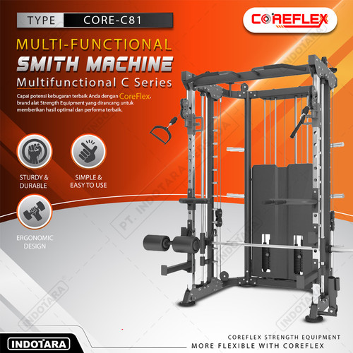 [EZM.1010112] Coreflex Multi-Functional Smith Machine CORE-C81
