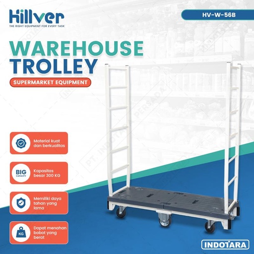 [EZM.1010125] Keranjang Pick-up Trolley Troli Logistik Gudang Hillver HV-W-56B