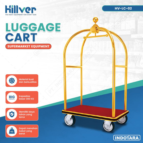 [EZM.1010128] Trolley Lobby Hotel Trolley Sangkar Hillver HV-LC-02