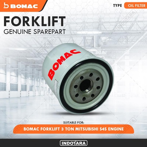 [EZM.1010145] Oil Filter For BOMAC Forklift 3 Ton - Mitsubishi S4S Engine