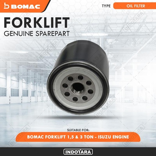 [EZM.1010147] Oil Filter For BOMAC Forklift 1.5 Ton and 3 Ton - Isuzu Engine