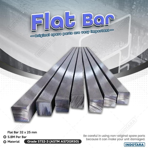 [EZM.1010148] Flat Bar 32 x 25 mm - Verkronn