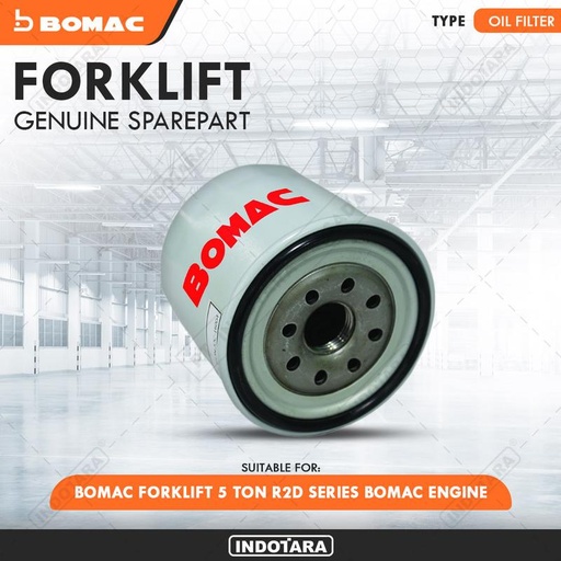 [EZM.1010149] Oil Filter For BOMAC Forklift 5 Ton R2D Series