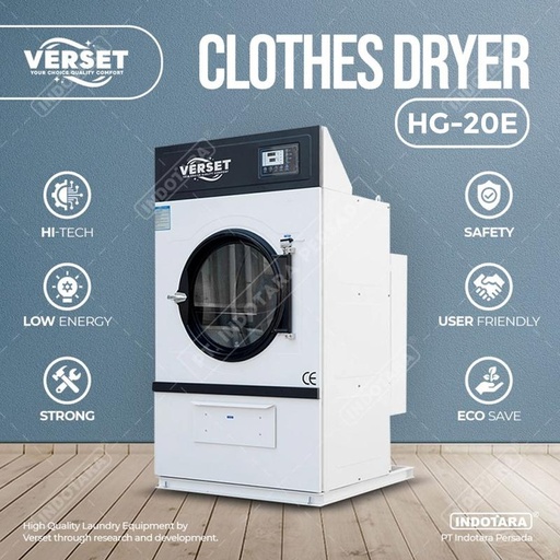 [EZM.1010152] Mesin Pengering Laundry / Verset Tumble Dryer Machine HG-20E