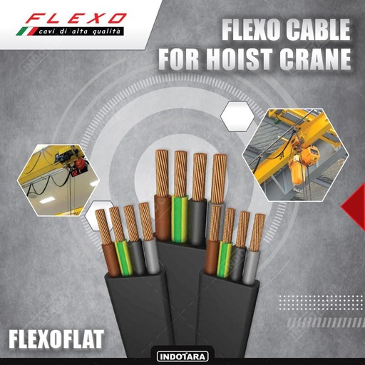 [EZM.1010156] Flexo Flat Cable H07VVH6 For Hoist Crane