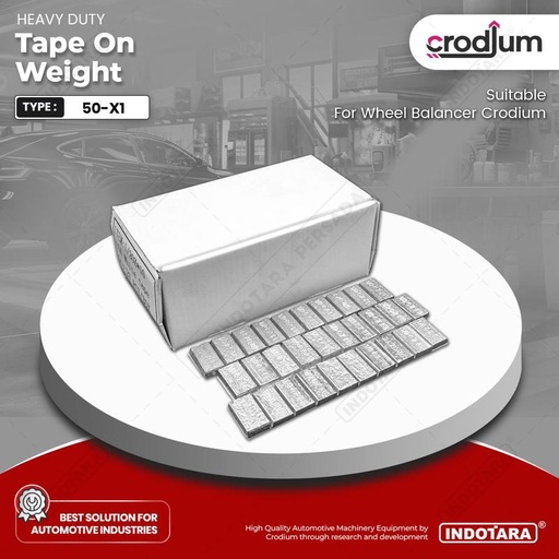[EZM.1010160] Tape On Weight 50-X1 For Wheel Balancer Crodium
