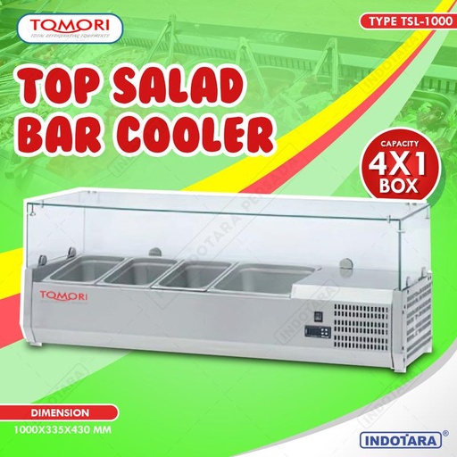 [EZM.1010169] Salad Showcase Cooler Tomori TSL-1000