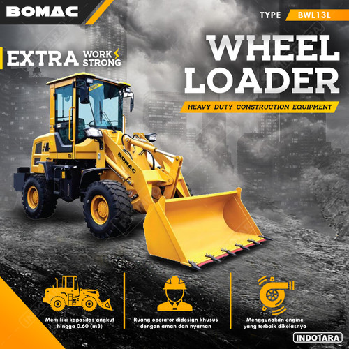 [EZM.1010172] Bomac Wheel Loader BWL13L 1320 Kg, 0.6 m3