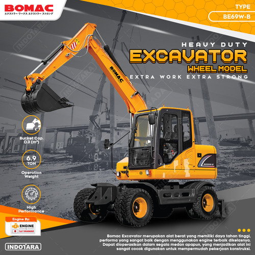 [EZM.1010181] Bomac Excavator Wheel Model BE69W-B - 6900 Kg