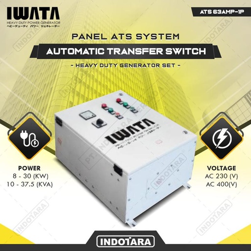 [EZM.1010186] Iwata Automatic Transfer Switch ATS 63AMP-1P