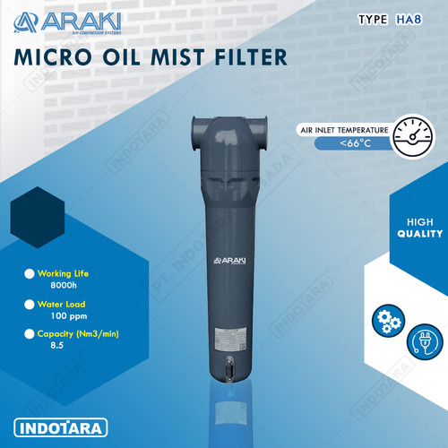 [EZM.1010196] Araki Compressor Micro Oil Mist Filter HA8