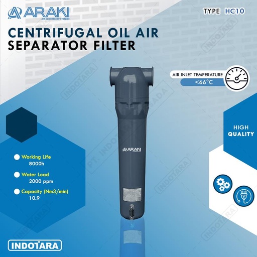 [EZM.1010201] Araki Centrifugal Oil Air Separator Filter HC10