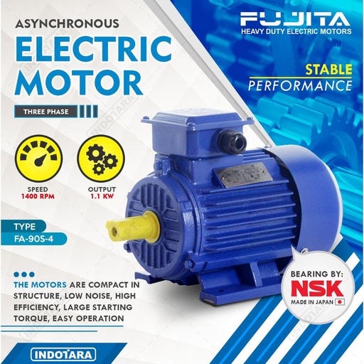 [EZM.1010226] Fujita Electric Motor 3 Phase FA-90S-4