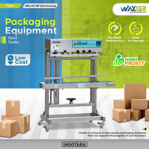 [EZM.1010234] Continuous Band Sealer Mesin Segel Plastik Waxler With Solid Ink Coding WRL-600 BP (S/S Housing)