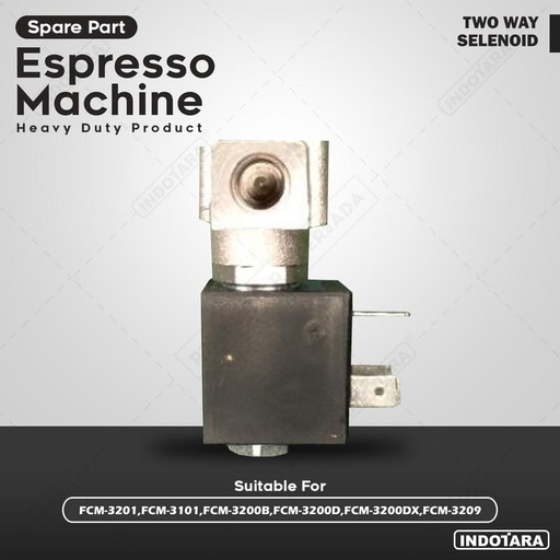 [EZM.1010237] Two Way Solenoid Valve For Ferratti Ferro FCM-3201,FCM-3101,FCM-3200B,FCM-3200D,FCM-3200DX,FCM-3209