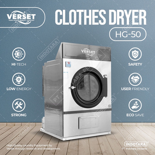 [EZM.1010238] Mesin Pengering Laundry / Verset Tumble Dryer Gas Heated Machine HG-50
