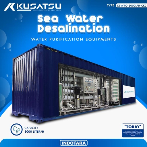 [EZM.1010243] Sea Water Desalination Machine Kusatsu Kapasitas 3000 Liter/Jam