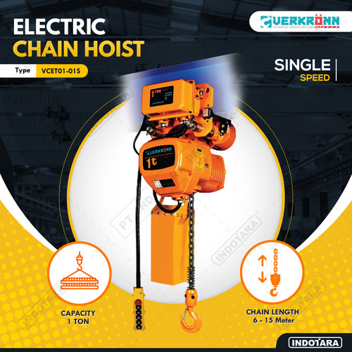 [EZM.1010260] Electric Chain Hoist Verkronn 1 Ton Single Speed VCET01-01S - Monorail Type