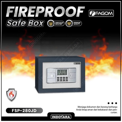 [EZM.1010280] FAGOM Brankas Exclusive Anti Api With Digital Key Lock - JD Series