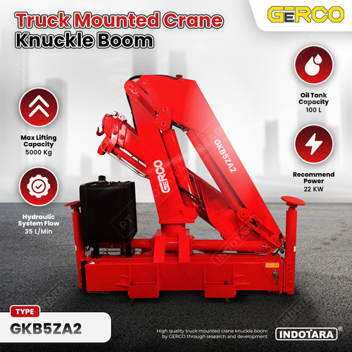 [EZM.1010288] Truck Mounted Crane Knuckle Boom 5 Ton - Gerco GKB5ZA2