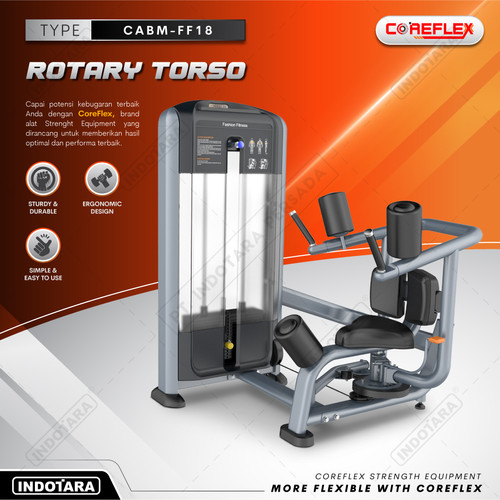 [EZM.1010311] Coreflex Rotary Torso Torso Rotation CABM-FF18 Alat Fitness Gym