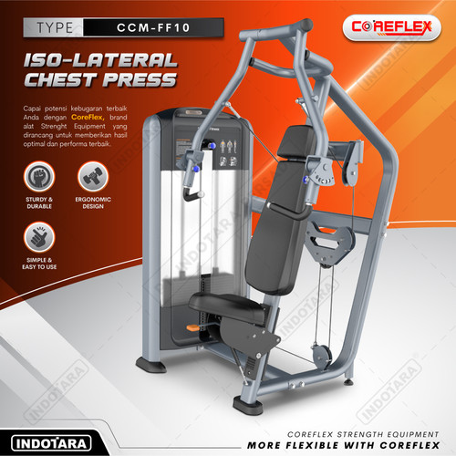 [EZM.1010314] Coreflex Iso-Lateral Chest Press/ Pulldown CCM-FF10 Alat Fitness Gym
