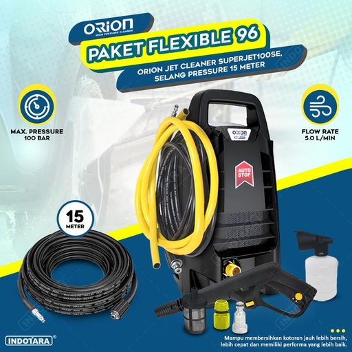 [EZM.1010327] Paket Flexible 96 - Orion Jet Cleaner Superjet100SE - Selang 15 Meter