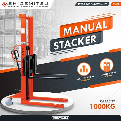 [EZM.1010334] Shigemitsu Manual Stacker  STMA1016-1070