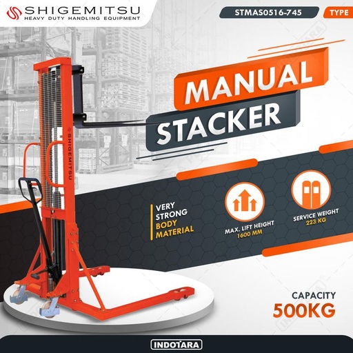 [EZM.1010335] Shigemitsu Manual Stacker STMAS0516-745