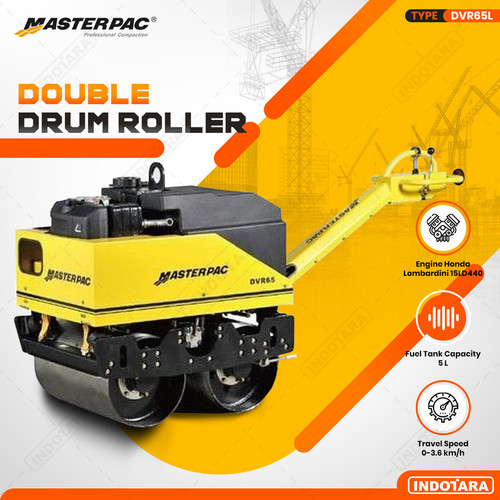 [EZM.1010347] Mesin Perata Tanah - Masterpac Double Drum Roller DVR65L