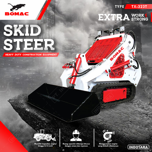 [EZM.1010349] Bomac Mini Skid Steer Loader TX323T
