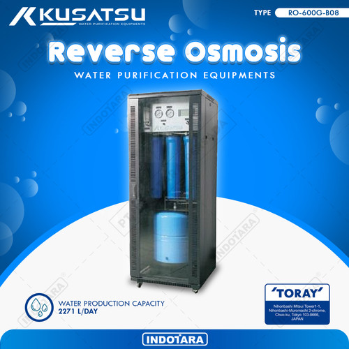 [EZM.1010352] Steel Box Reverse Osmosis Kusatsu RO-600G-B08 -  With Tank Inside