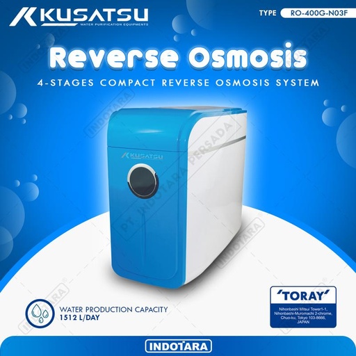 [EZM.1010367] Reverse Osmosis System Kusatsu RO-400G-N03F