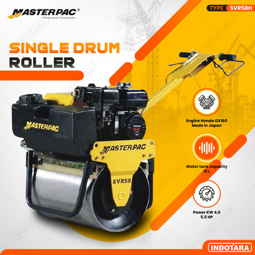 [EZM.1010370] Mesin Perata Tanah - Masterpac Single Drum Roller SVR58H