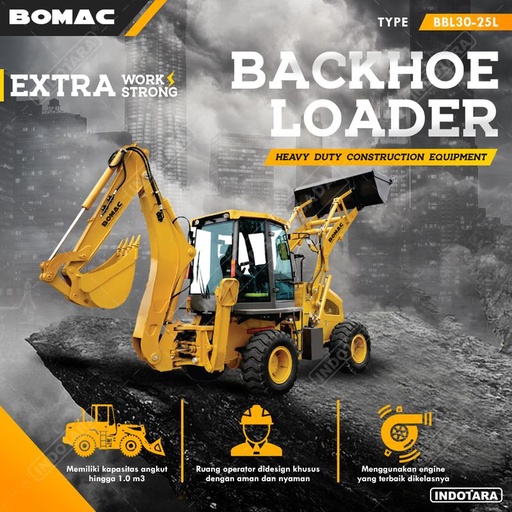[EZM.1010380] Bomac Backhoe Loader BBL30-25L