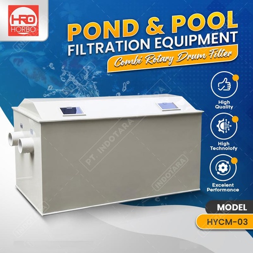 [EZM.1010395] Sistem Filter Drum Kombinasi Kolam Ikan & Kolam Renang HORBO HYCM-03