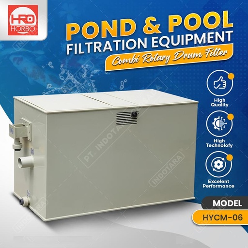 [EZM.1010396] Sistem Filter Drum Kombinasi Kolam Ikan & Kolam Renang HORBO HYCM-06
