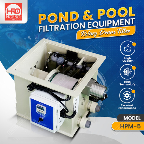 [EZM.1010397] Sistem Filter Drum Kombinasi Kolam Ikan & Kolam Renang HORBO HPM-5