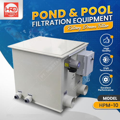 [EZM.1010399] Sistem Filter Drum Kombinasi Kolam Ikan & Kolam Renang HORBO HPM-10