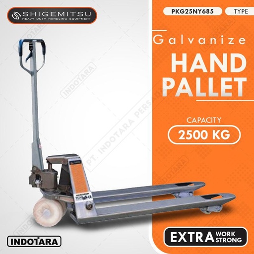 [EZM.1010411] Shigemitsu Hand Pallet Galvanized 2.5 Ton - PKG25NY685