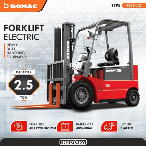 [EZM.1010421] Bomac Forklift Electric Lathium Battery 2.5 Ton - RE25-A2