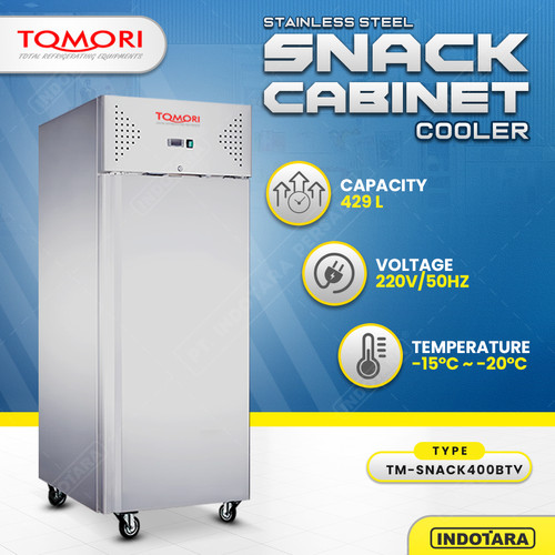 [EZM.1010429] Freezer Lemari Es Snack / Makanan Tomori Cabinet Freezer TM-SNACK400BTV