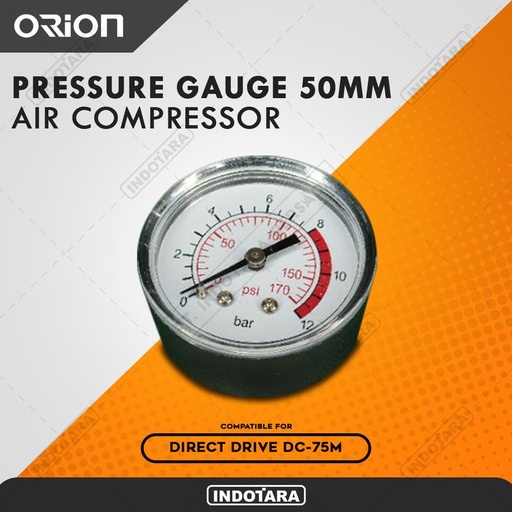 [EZM.1010490] Pressure Gauge 50mm For Orion Air Compressor DC-75M