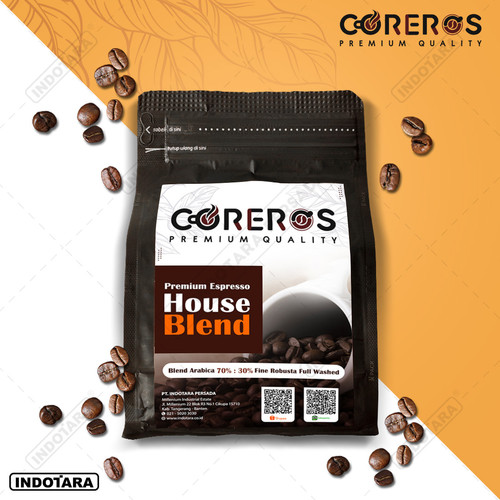 [EZM.1010518] Biji Kopi Susu Arabika 70% Robusta 30% Coreros House Blend