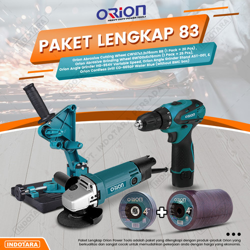 [EZM.1010553] Paket Lengkap 83 - Gerinda Tangan HG954V - Mesin Bor Tangan CD6650P
