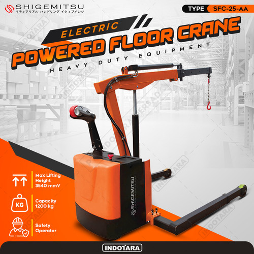 [EZM.1010565] Electric Powered Floor Crane - Shigemitsu SFC-25-AA
